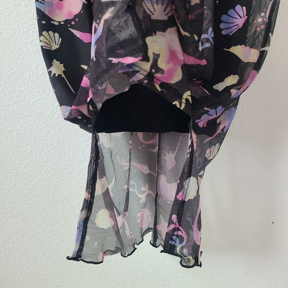 Torrid Disney The Little Mermaid Midi Mesh T Shirt Dress Plus Size 2X Black  Purp | eBay