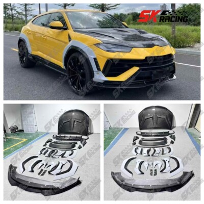 For Lamborghini URUS S Side Skirts Rear Diffuser Wing DRY Carbon Fiber Bodykits