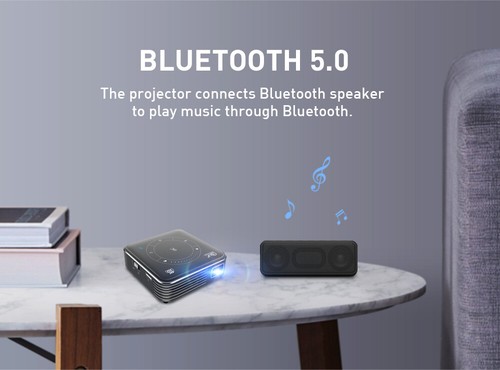 Mini 4K Smart DLP Projector Android WiFi Bluetooth Home Theater 16GB / 32GB - Picture 13 of 19