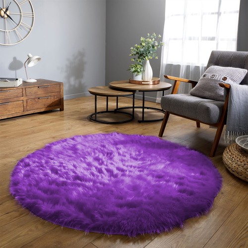 Latepis Faux Fur Sheepskin Area Rugs Soft Shaggy Carpet for Living Room Bedroom - Picture 196 of 219