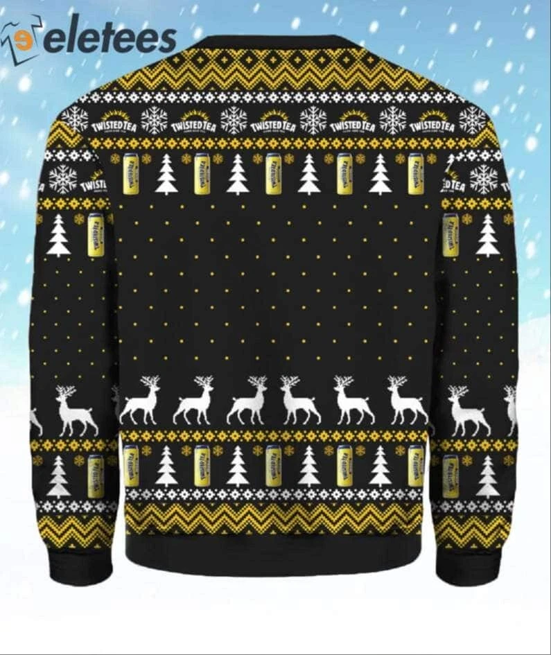 Grnch I Will Drink Twisted Tea Everywhere Ugly Christmas Sweater 0UEY5MP8