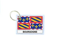 Keychain Double-Sided Burgundy Flag Department