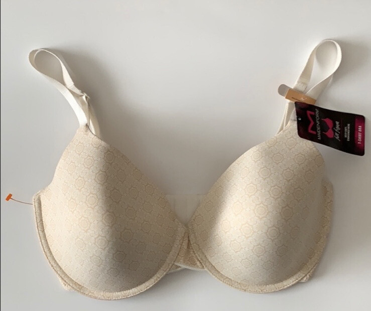 Maidenform Full Figure T Shirt Bra 38DD  New NWT Off White RARE HTF GORGEOUS