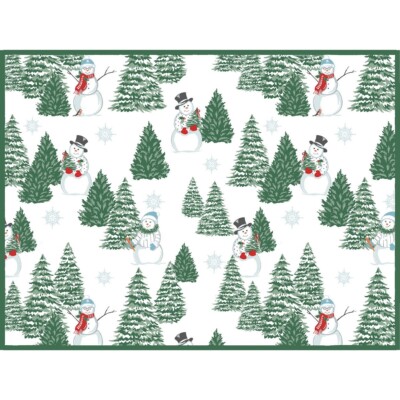 EVERGREEN FOREVER Christmas Trees Dish Drying Mat, Machine Washable by Kay Dee
