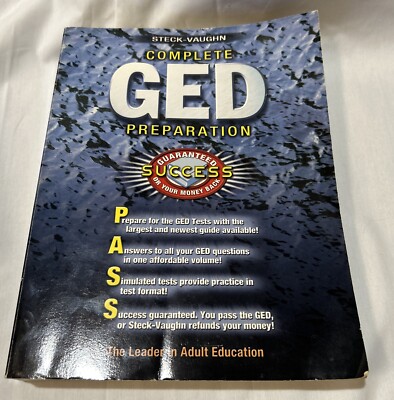 GED Complete Preparation by Steck-Vaughn Staff (2022) Paperback LIKE NEW