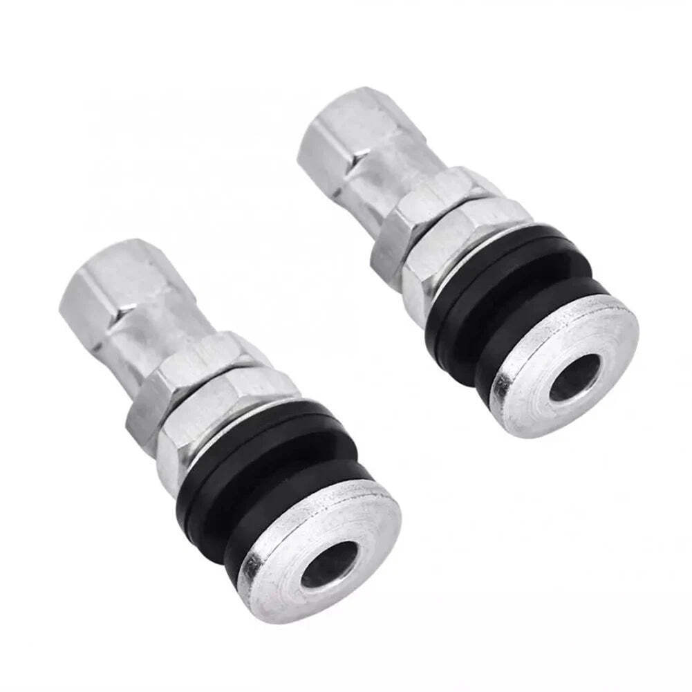 2 Silver Tire Valve Stems for ATVs, Trucks & Custom Rims