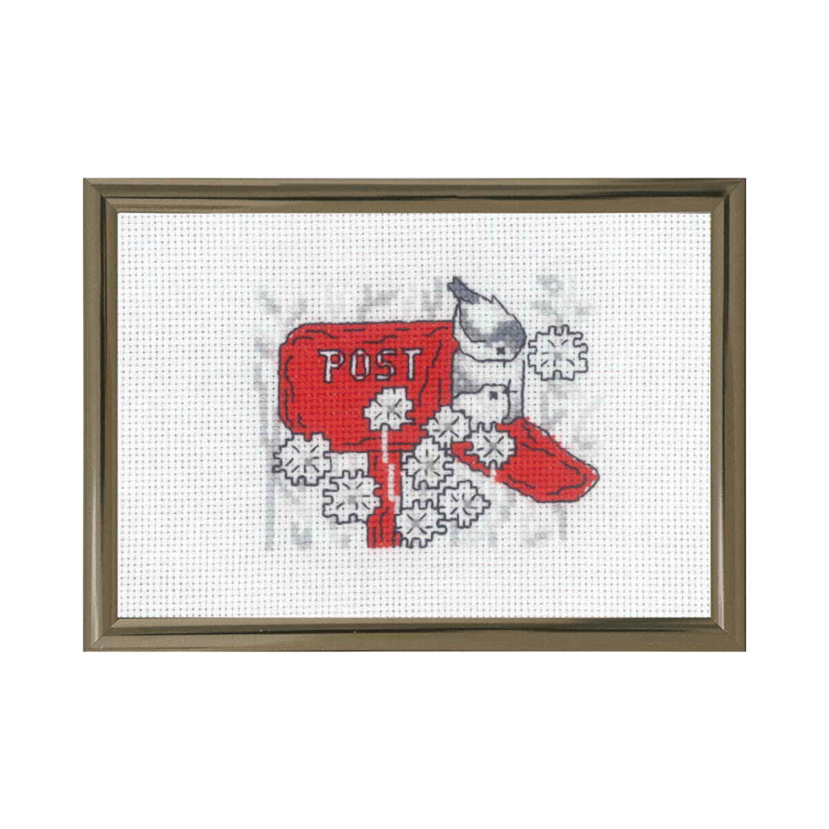 Permin counted cross stitch kit ""Mailbox"", 13x18cm, DIY