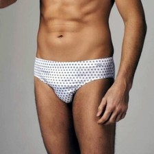 3 Men's Nottingham Midi Briefs in Egyptian Cotton with Elastic Waistband SM416