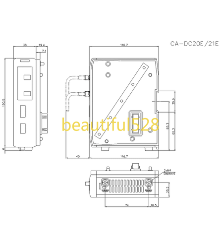 1pcs KEYENCE CA-DC21E - Picture 3 of 3
