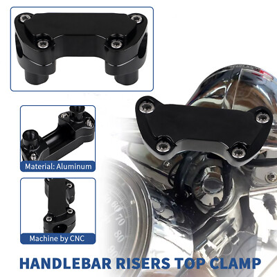 1 1/2'' Handlebar Riser Clamp 1'' Bar For Harley Dyna Super Glide Sportster XLH