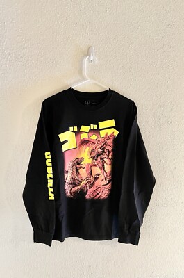 Godzilla Movie Longsleeve Shirt Size Medium Black Crunchyroll