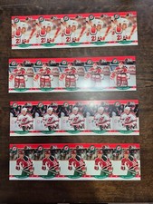 90-91 NHL Pro Set New Jersey Devils Chris Terreri 5-card uncut sheet
