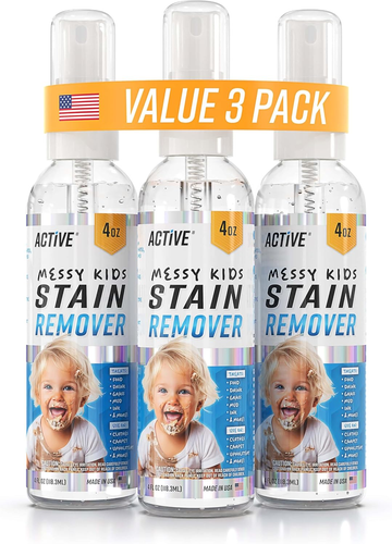 Messy Kids Stain Remover Spray - 3 Pack 4Oz Laundry Spot Cleaner, Natural Stain - Picture 11 of 12