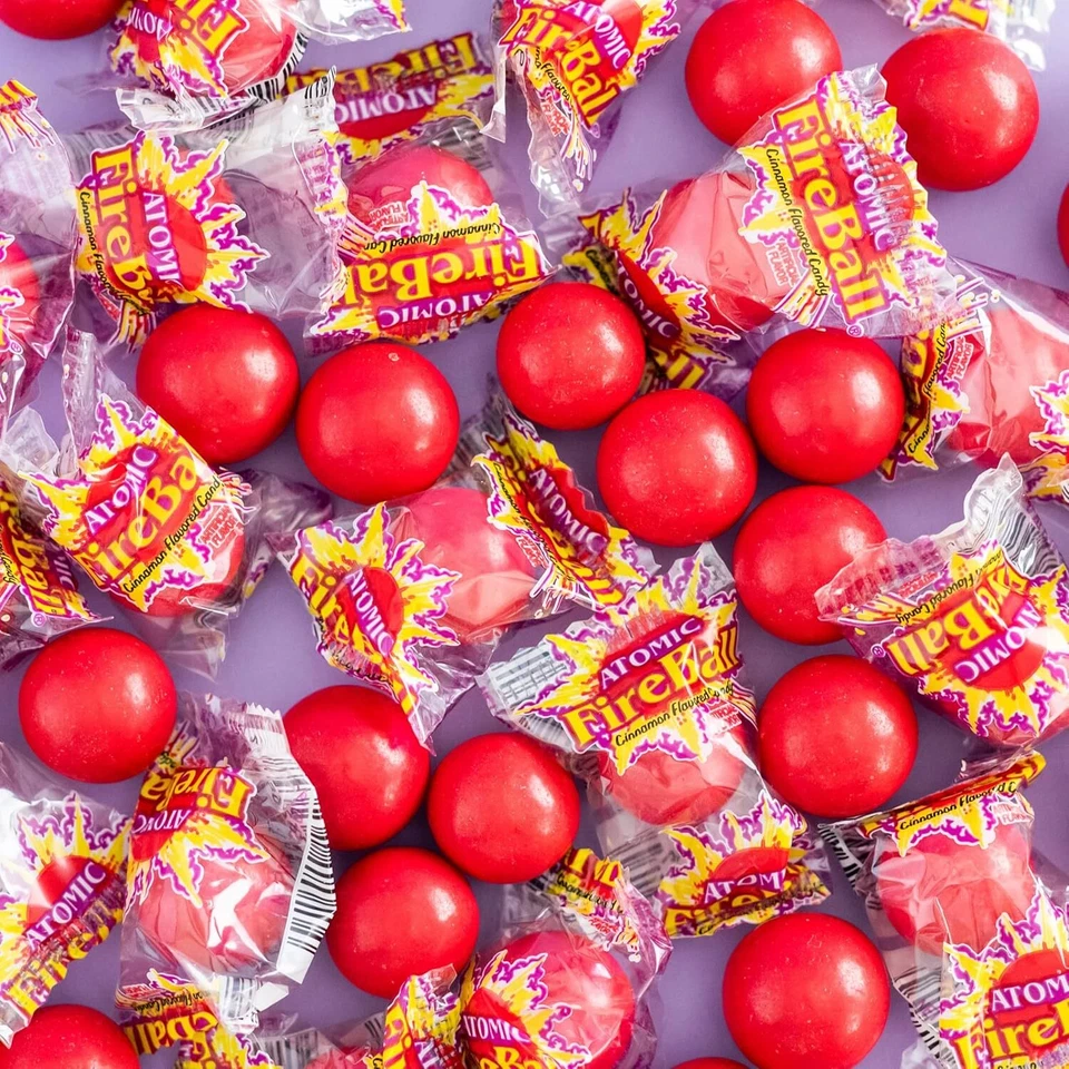 4Lb Bulk Atomic Fireball Jawbreakers Cinnamon Individually Wrapped Candy 240 Ct - Image 2 of 4
