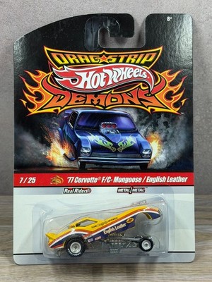 Hot Wheels - Drag Strip Demons - '77 Corvette F/C-Mongoose/English Leather #7/25