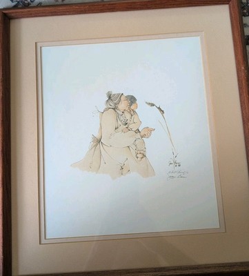 Signed Print Joan Brown, Native American Cherokee Artist With COA Artist Proof