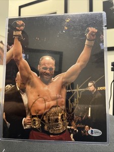 RANDY COUTURE SIGNED AUTOGRAPH 8X10 PHOTO MMA UFC LEGEND BECKETT BAS COA