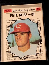 1970 Topps Baseball - #458 All-Star Pete Rose - Cincinnati Reds VG-EX Condition 