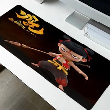 40 90cmNezha Inspired Mouse Pad - Non-Slip Rubber Base, Stitched Edges, Multi-Si