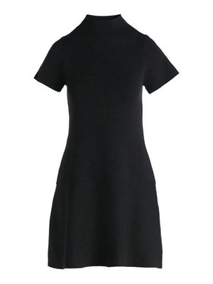 plt black textured rib knit cut out maxi dress Black Cut Out Maxi Dress main image 1