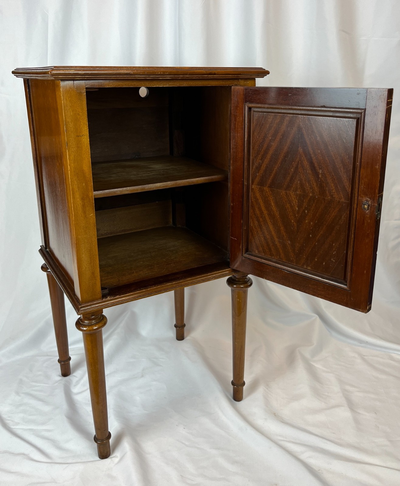 Edwardian Bedside Cabinet Mahogany Cupboard Single Door Side Table  or End Table image 5
