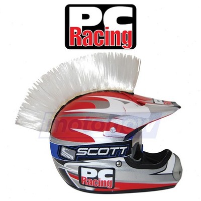 PC Racing PCHMWHITE Helmet Mohawk for Helmets Helmet Accessories & ul