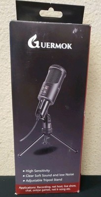 GUERMOK Studio Recording Condenser Streaming Microphone NEW 