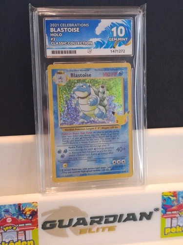 Pokémon TCG Card Blastoise 2/102 25th Anniversary Celebrations Holo - ACE 10