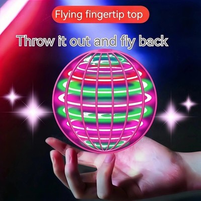 Flying Orb Ball Toys Hand Controlled RGB Light Magic Hover Boomerang Orb Spinner