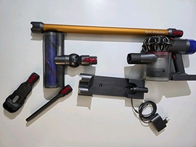 Dyson V8 Absolute+ Akku-Handstaubsauger mit Stiel - Nickel/Gelb
