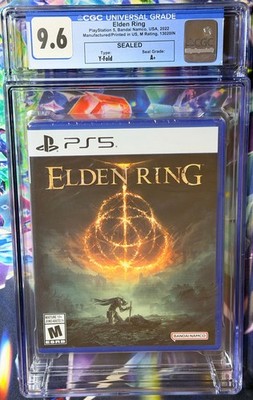 SEALED 2022 PS5 ELDEN RING 1st Print Bandai Namco USA CGC Graded 9.6 A++ Seal