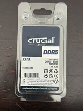 Crucial DDR5 module 32 GB SO-DIMM 262-pin 5600 MT/s / PC5-44800