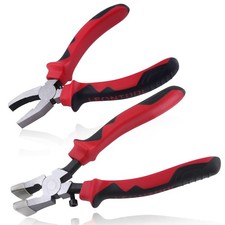 2-in-1 Glass Cutting Tool Kit - Running Pliers  Grozer Pliers with Rubber Ti...