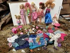 Huge Lot Approx 100 Pieces Vintage, Modern Barbie Dolls Accessories Clothes