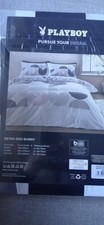 Playboy Double Duvet Set Geo Bunny New