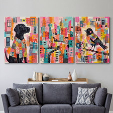 Urbane abstrakte Kunst, Stadt