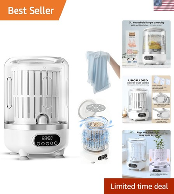 #ad #ad Durable 3L Portable Washer Easy to Use for Underwear Baby Clothes and More $83.19