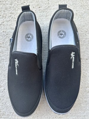 NEW CNA-TROP ORTHOPEDIC Black Arch Support Slip-On Canvas Shoes Size EU 43 US 9