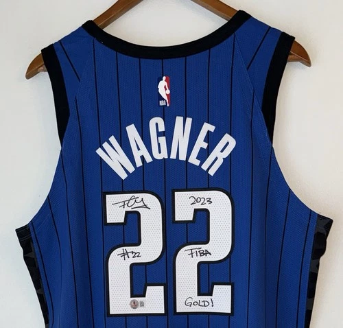 Franz Wagner 2021 #8 Pick Orlando Magic Signed Nike ADV NBA Authentic Jersey BAS