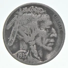 1937-D Indian Head Buffalo Nickel Average Circ