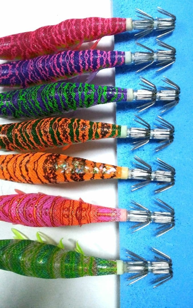 DUEL Yo-Zuri EZ-Q Cast Dartmaster Cast Plus 3.5 Egi Squid Jig Lot of 7 Japan No - Image 4