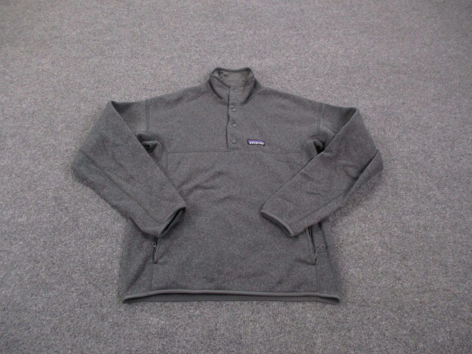 Patagonia Jacket Men S Gray Snap T Snap Fleece Sweater Outdoor Camping 26000