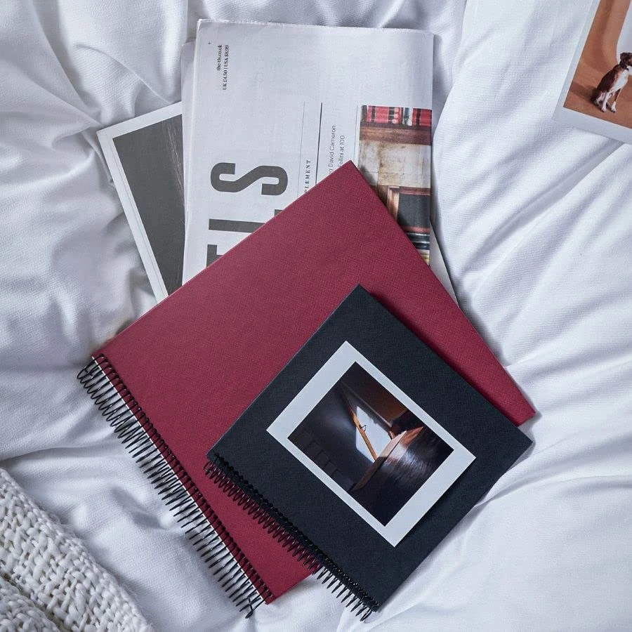 - Spiral Economy Medium Black Paper Photo Album (9.1 x 9.6 in.), Grey - Image 3 of 4