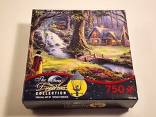 Thomas Kinkade Disney Snow White Discovers Cottage 750 Piece Puzzle NEW