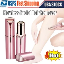 Flawless Facial Hair Remover Painless Hair Removal Portable Trimmer USB Recharge