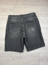 Route One Baggy Washed Denim Shorts 38 sz