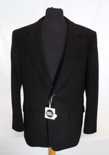 VTG 1980s Issey Miyake Mens Black Jacket Sport Coat XL Brush Label Wool New Tags