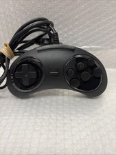 Unbranded/Generic Black Wired Controller / Game Pad For Sega Genesis