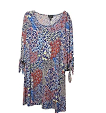 Women MSK multicolor 3/4 sleeve dress Size Large