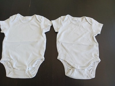 Kurzarmbody/Strampler, Weiß, unisex, Größe 86, 2er Pack, v. Ergee, gebraucht